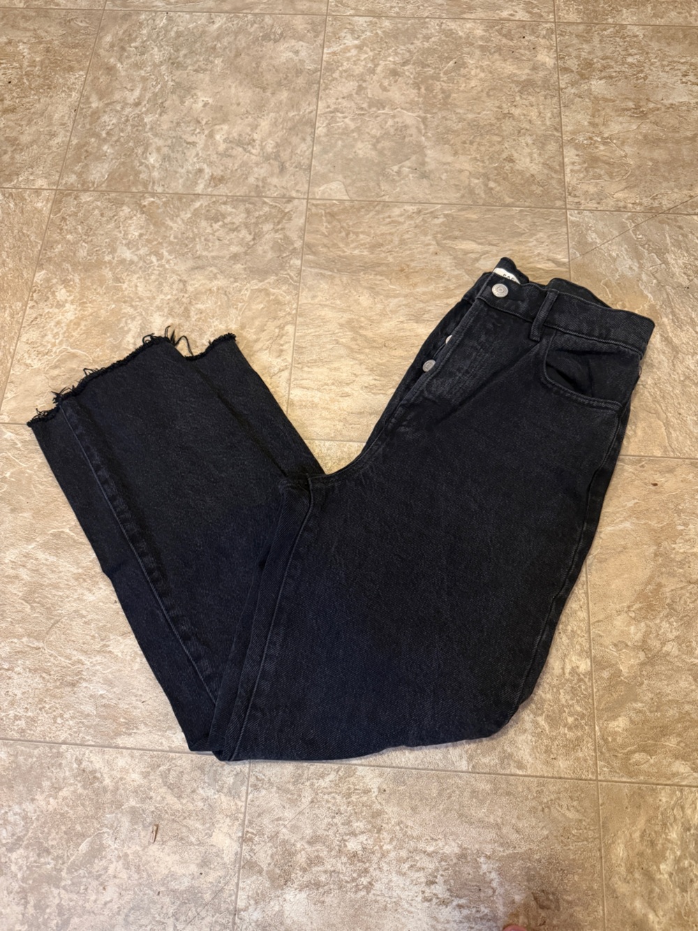 PacSun High Rise Straight Black Jeans Size 26